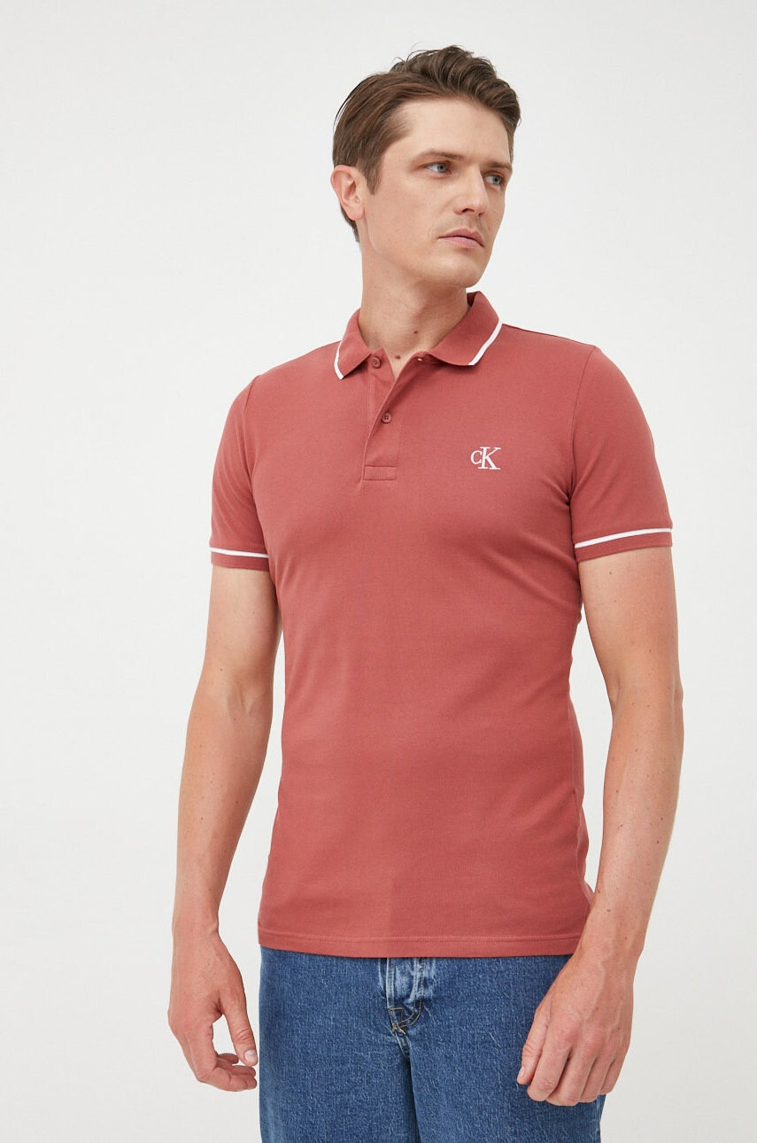Calvin Klein Jeans Тениска с яка - Pepit.bg