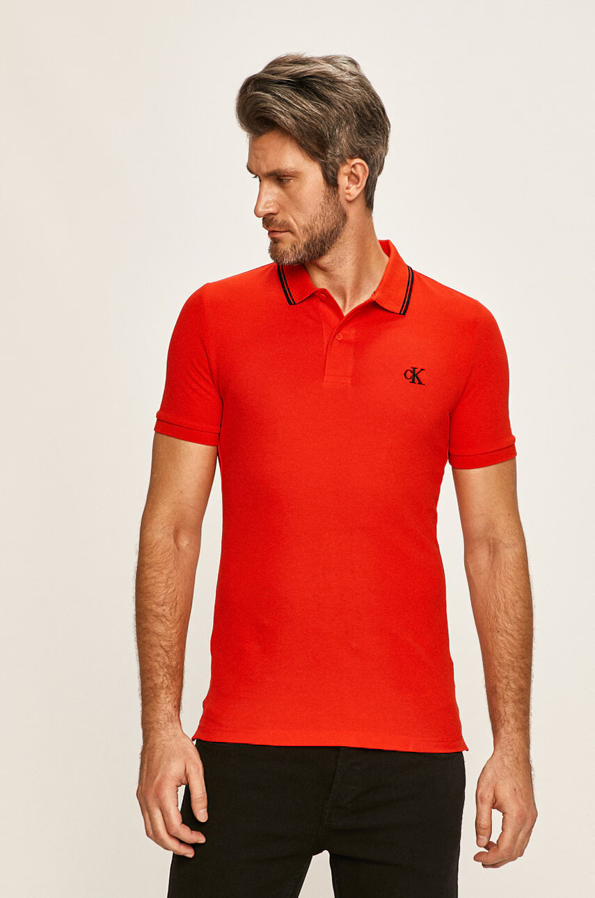 Calvin Klein Jeans Тениска с яка - Pepit.bg