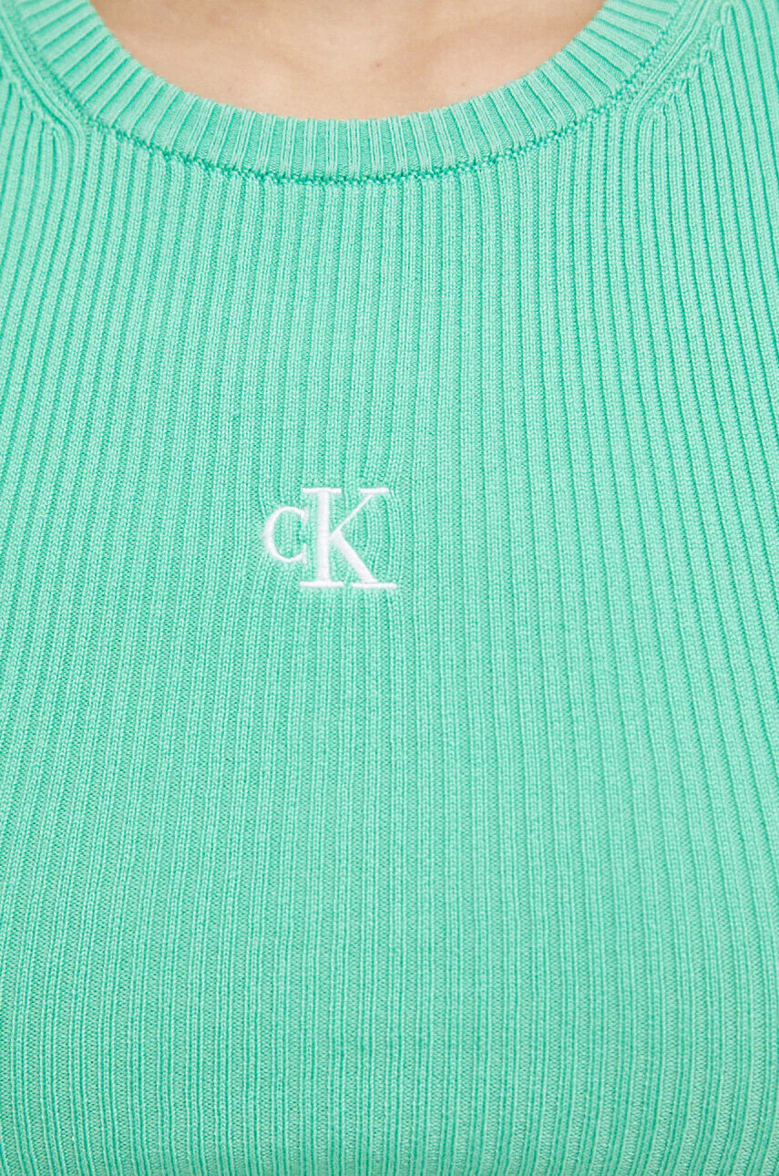 Calvin Klein Jeans Топ дамски в зелено - Pepit.bg