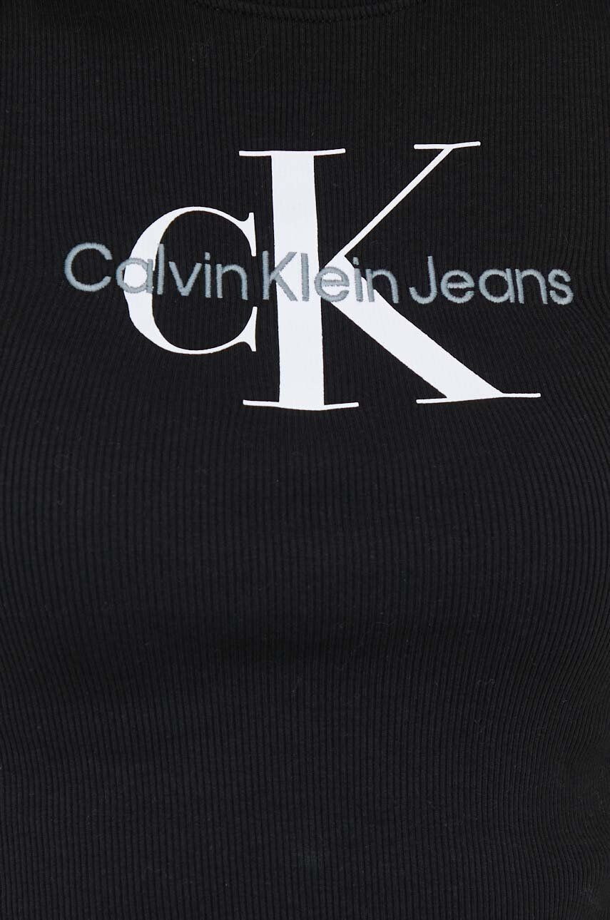 Calvin Klein Jeans Топ дамски в бяло - Pepit.bg