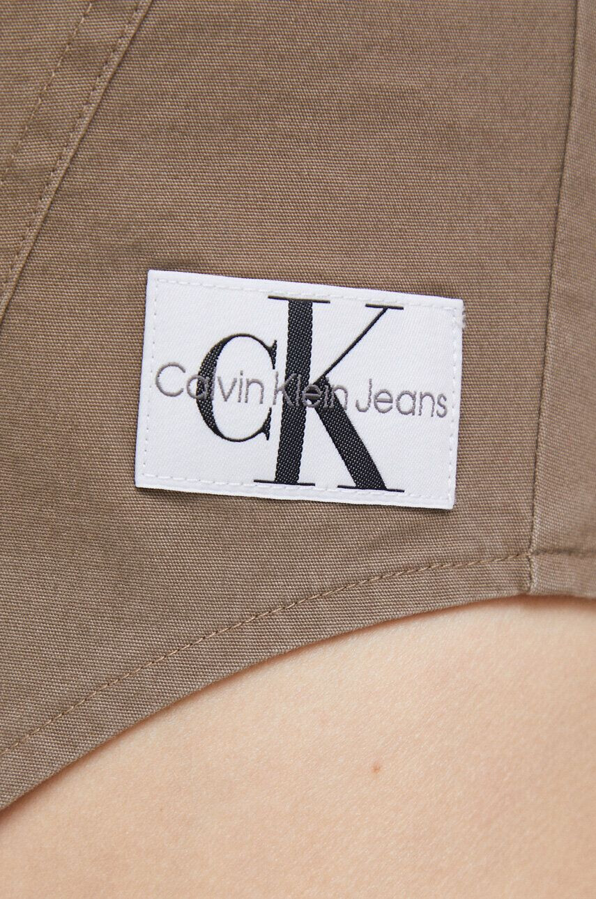 Calvin Klein Jeans Топ дамски в кафяво - Pepit.bg