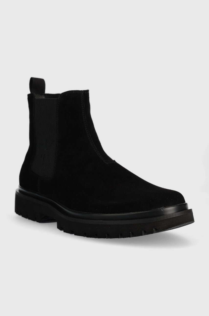 Calvin Klein Jeans Велурени боти челси Lug Mid Chelsea Boot - Pepit.bg