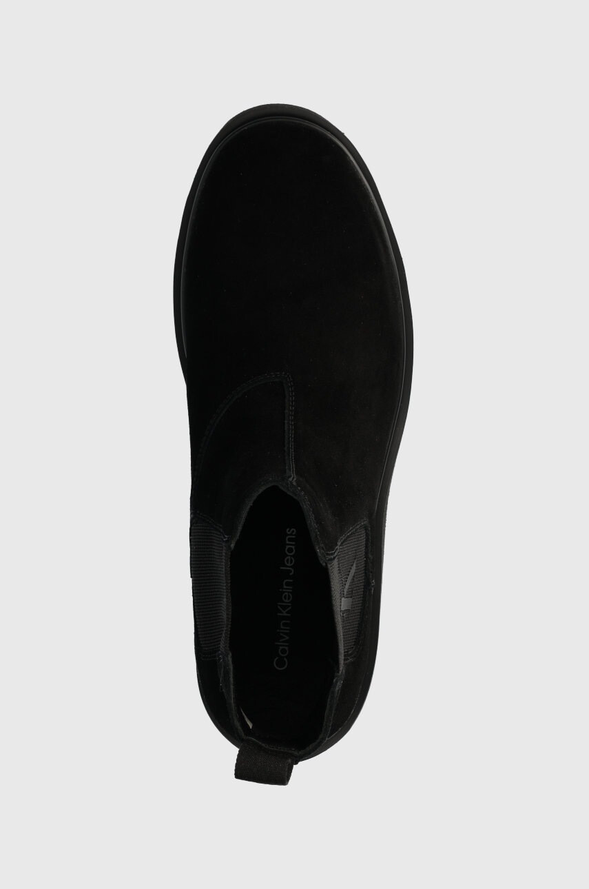Calvin Klein Jeans Велурени боти челси Lug Mid Chelsea Boot - Pepit.bg