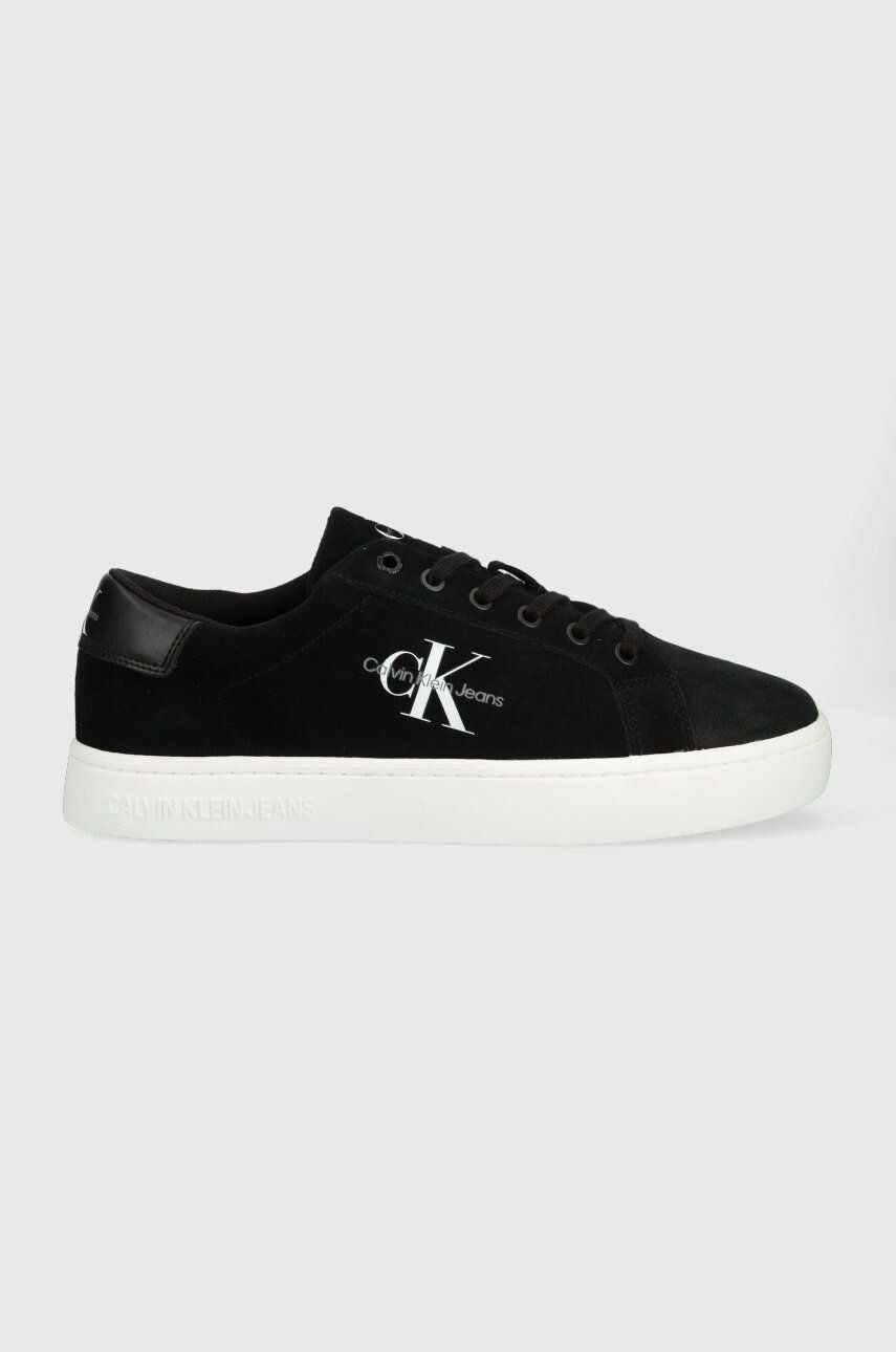 Calvin Klein Jeans Велурени маратонки Classic Cupsole Laceup Low Su - Pepit.bg