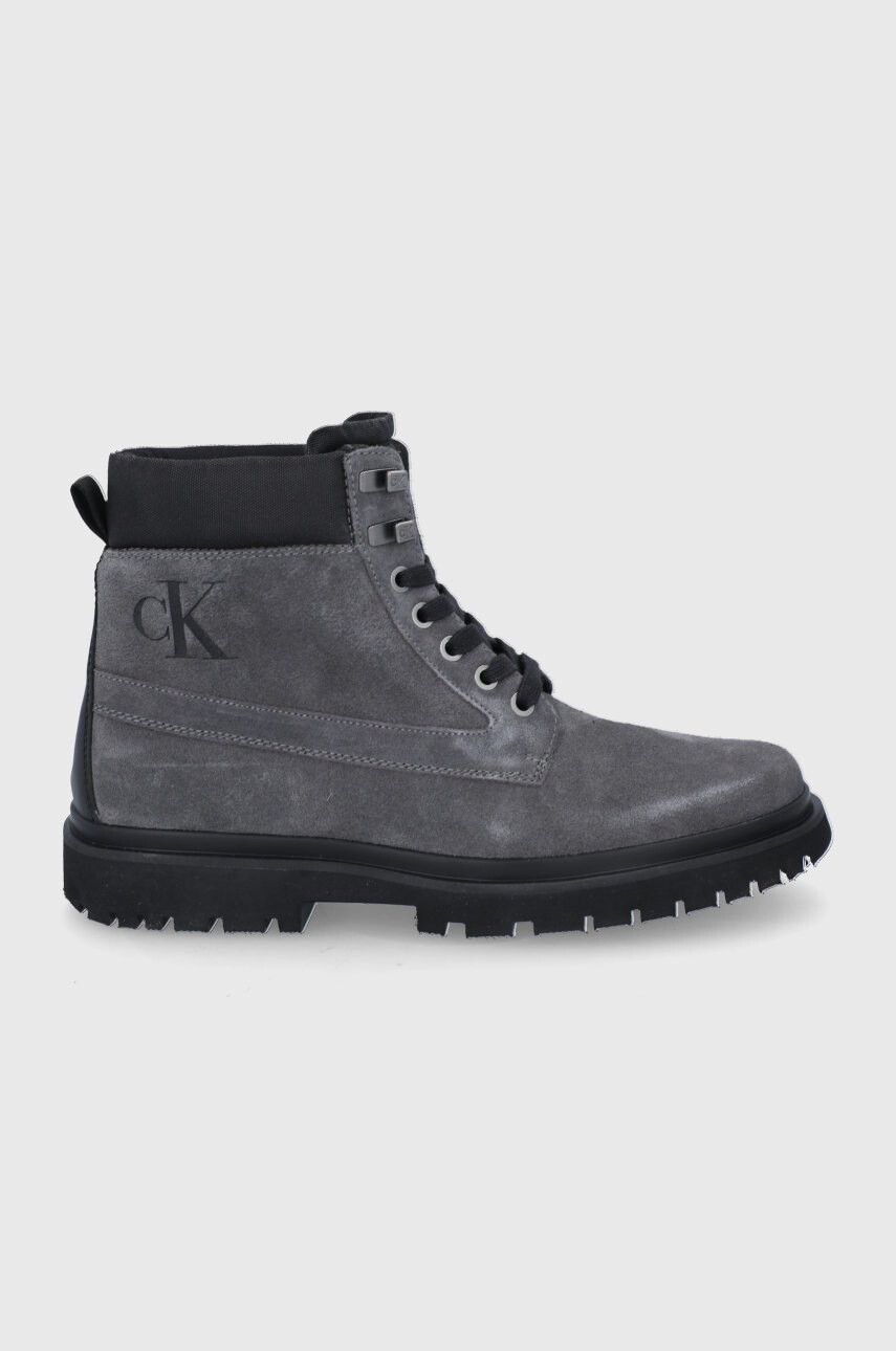 Calvin Klein Jeans Велурени туристически обувки - Pepit.bg
