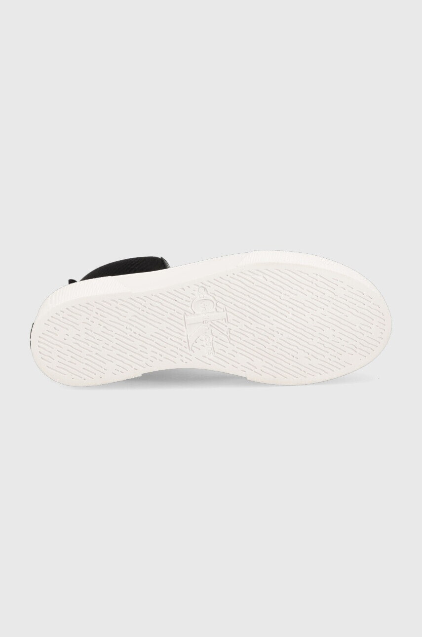 Calvin Klein Jeans Високи кецове Cupsole Flatform Mid Zip в черно - Pepit.bg