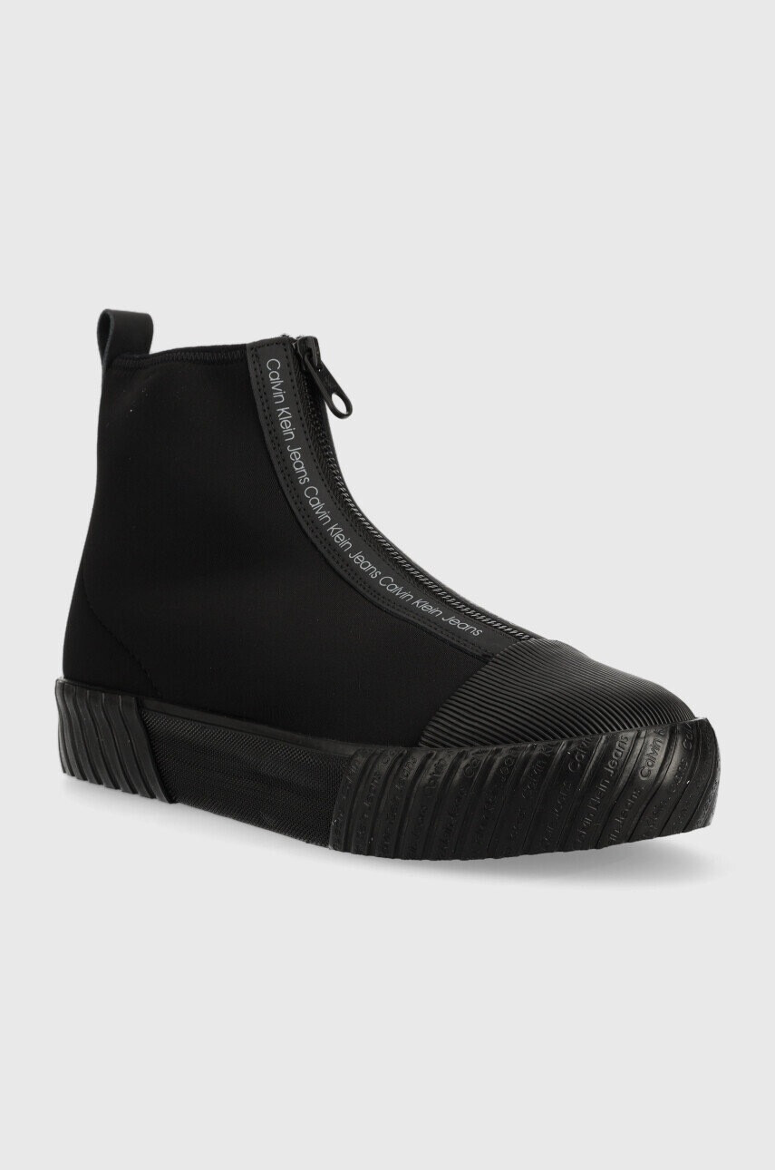 Calvin Klein Jeans Високи кецове Skater Vulcanized Mid Zip - Pepit.bg