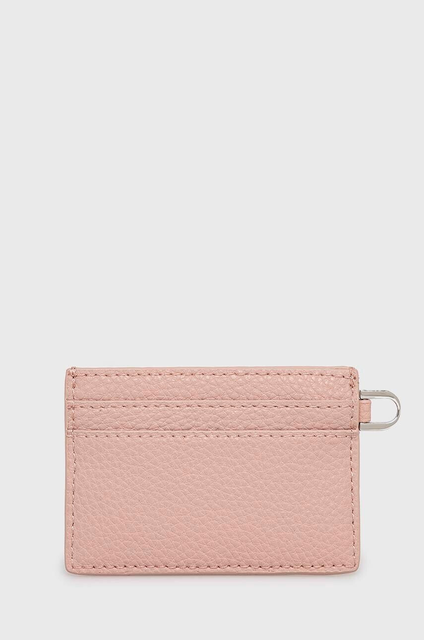 Calvin Klein Калъф за карти дамски в розово - Pepit.bg