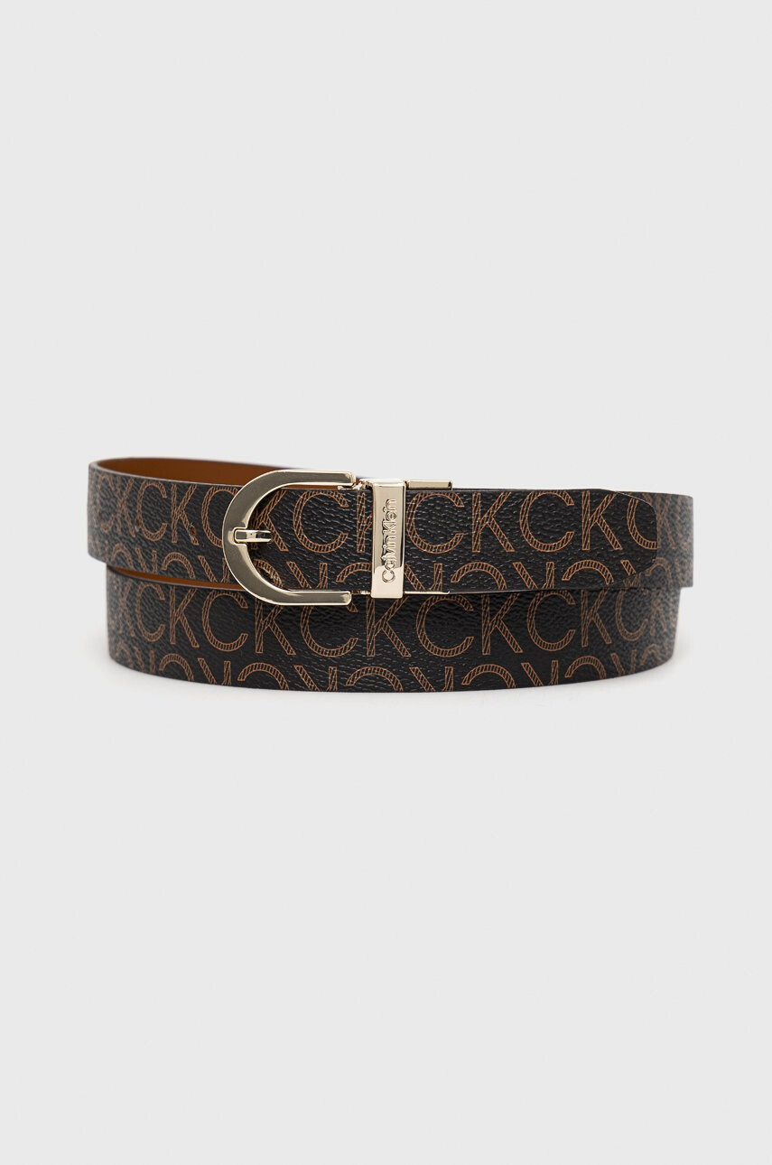 Calvin Klein Колан с две лица дамски в черно - Pepit.bg