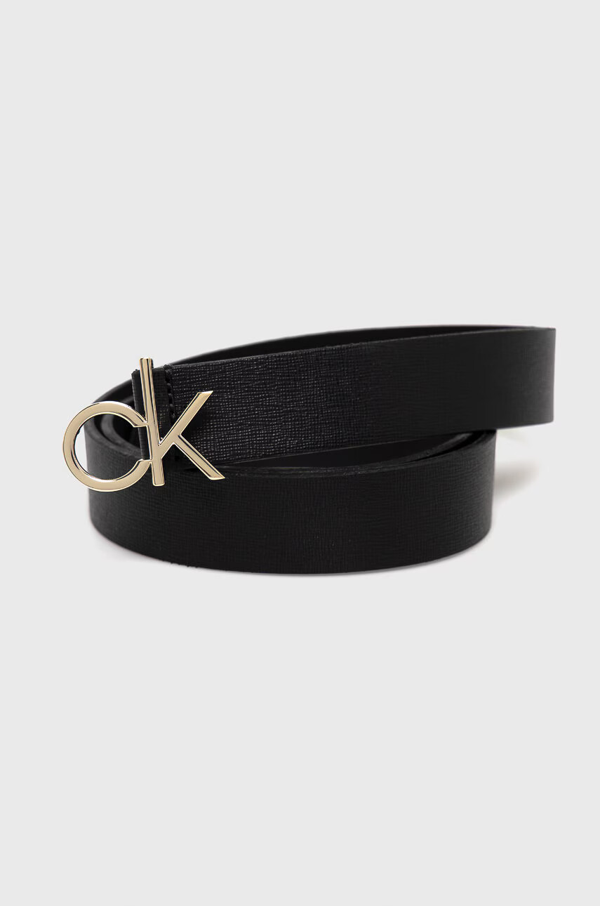 Calvin Klein Кожен колан дамски в черно - Pepit.bg