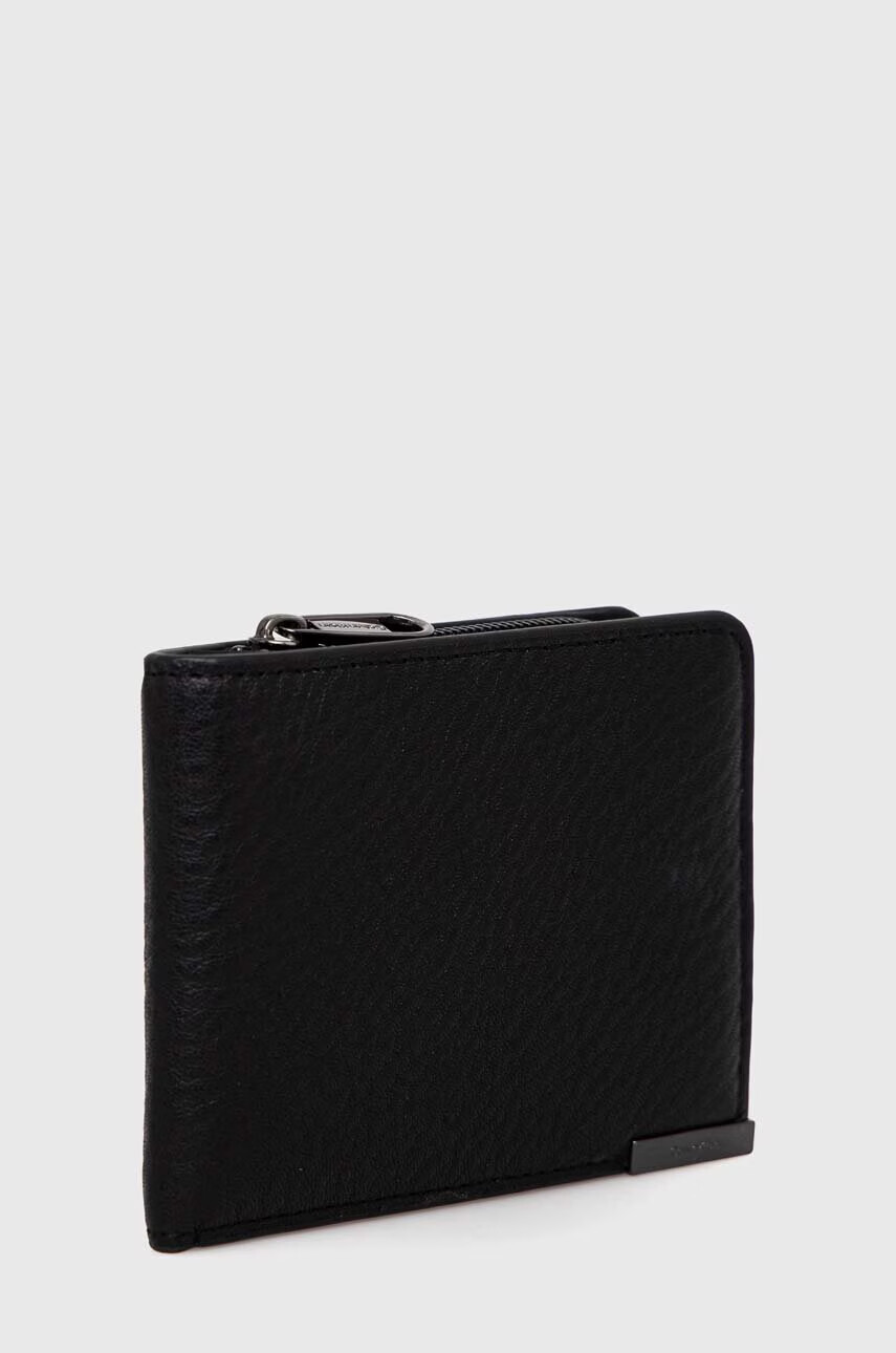 Calvin Klein Кожен портфейл мъжки в черно - Pepit.bg