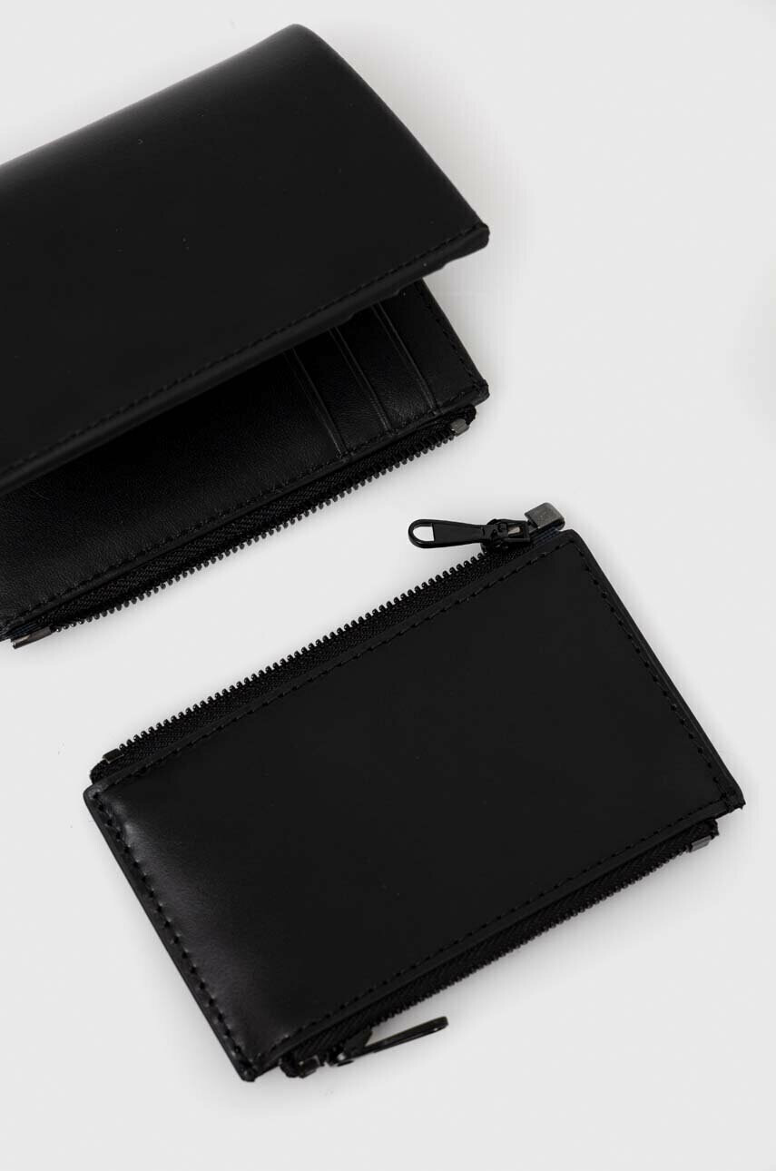 Calvin Klein Кожен портфейл мъжки в черно - Pepit.bg