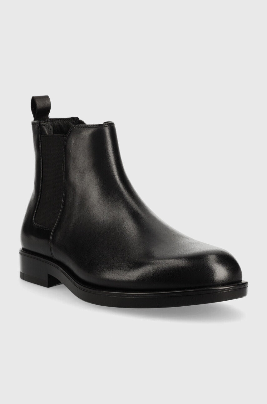 Calvin Klein Кожени боти челси Chelsea Boot в черно - Pepit.bg