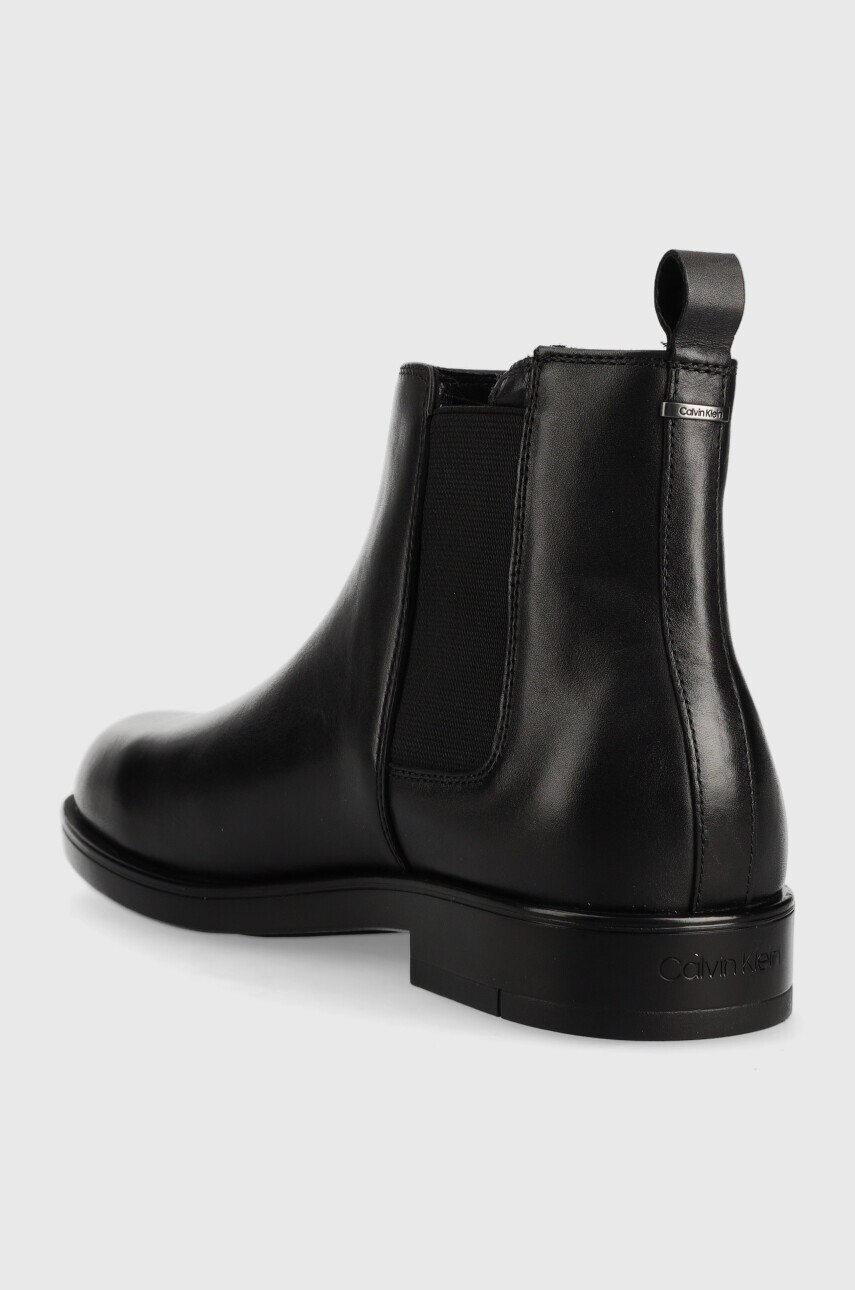 Calvin Klein Кожени боти челси Chelsea Boot в черно - Pepit.bg