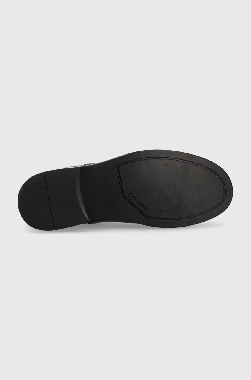 Calvin Klein Кожени боти челси Chelsea Boot в черно - Pepit.bg