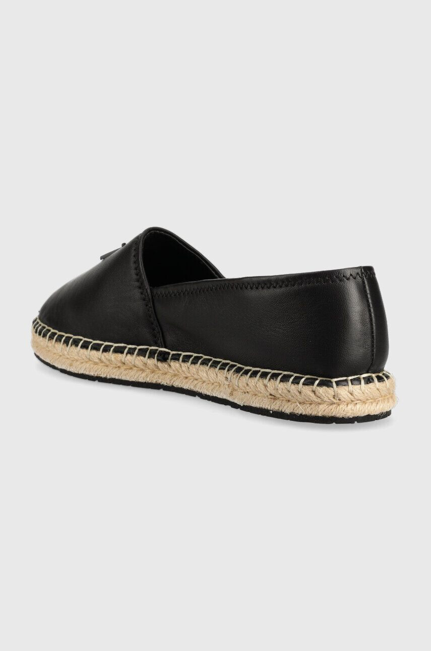 Calvin Klein Кожени еспадрили ESPADRILLE W/HW в черно HW0HW01457 - Pepit.bg