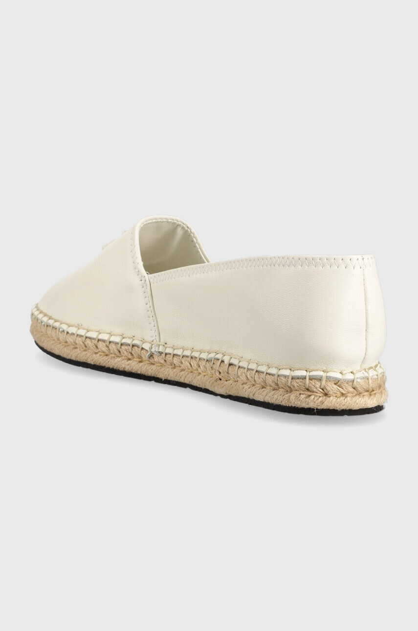 Calvin Klein Кожени еспадрили ESPADRILLE W/HW в бяло HW0HW01457 - Pepit.bg
