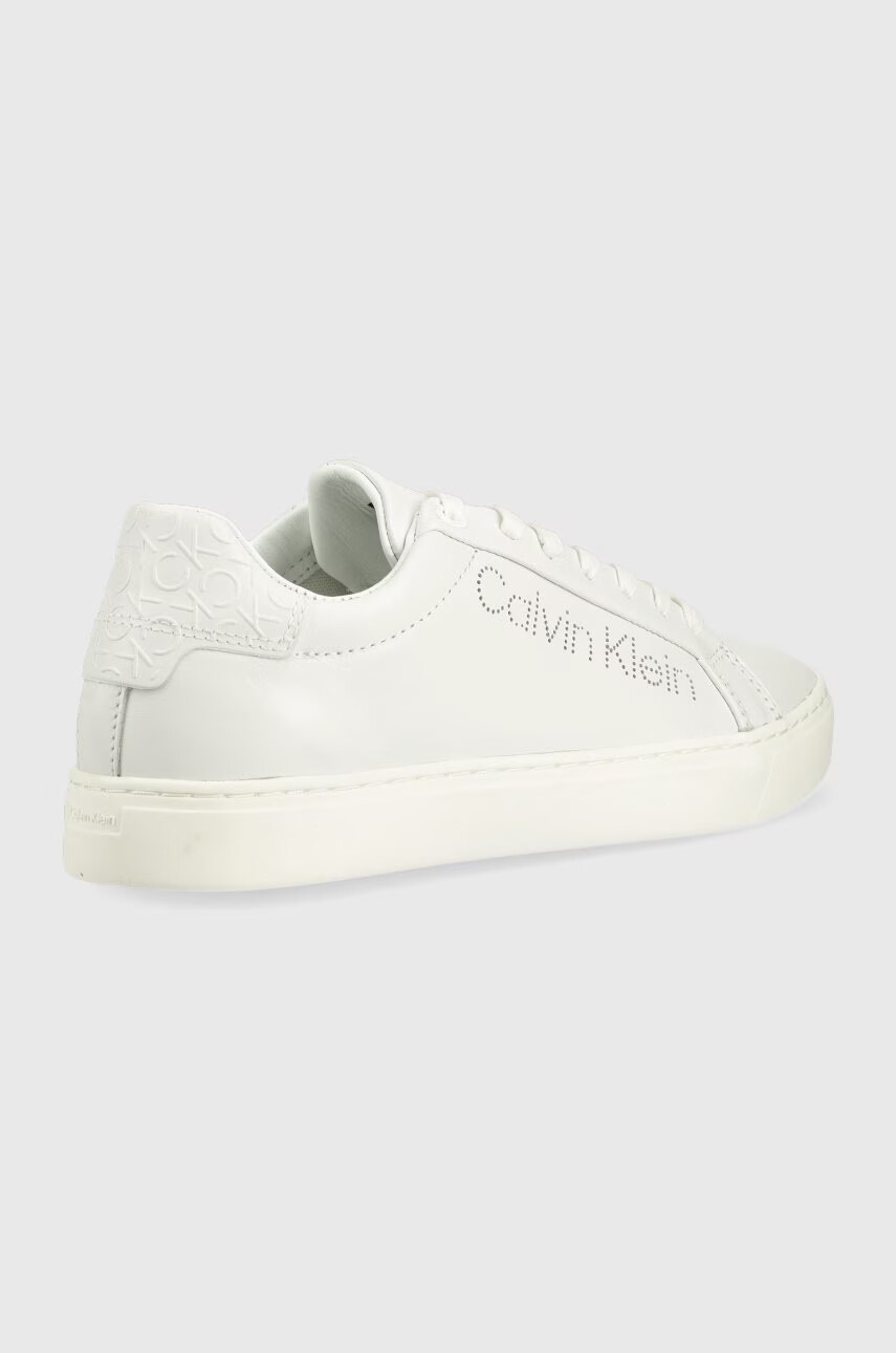 Calvin Klein Кожени маратонки в бяло - Pepit.bg