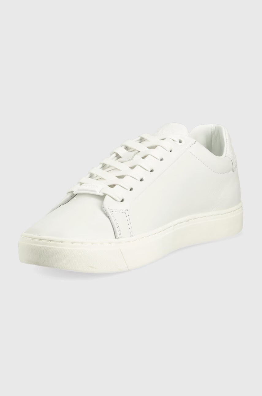 Calvin Klein Кожени маратонки в бяло - Pepit.bg