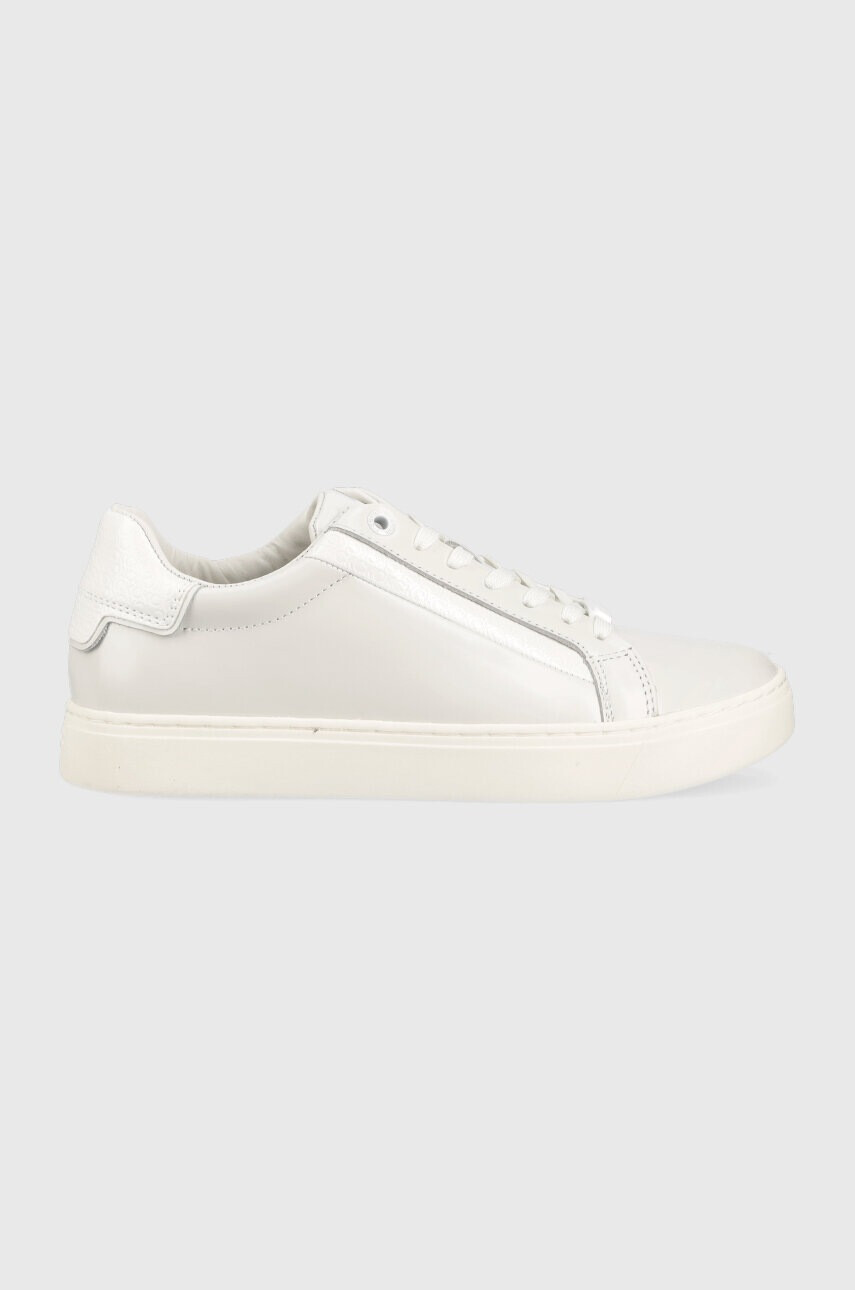 Calvin Klein Кожени маратонки CLEAN CUP LACE UP-NA в бяло HW0HW01592 - Pepit.bg