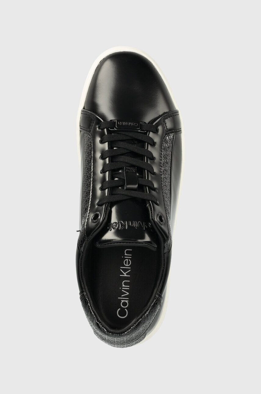 Calvin Klein Кожени маратонки CLEAN CUP LACE UP-NA в черно HW0HW01592 - Pepit.bg