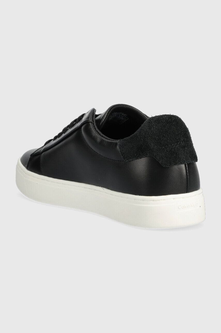 Calvin Klein Кожени маратонки CLEAN CUPSOLE LACE UP - HE в черно HW0HW01415 - Pepit.bg