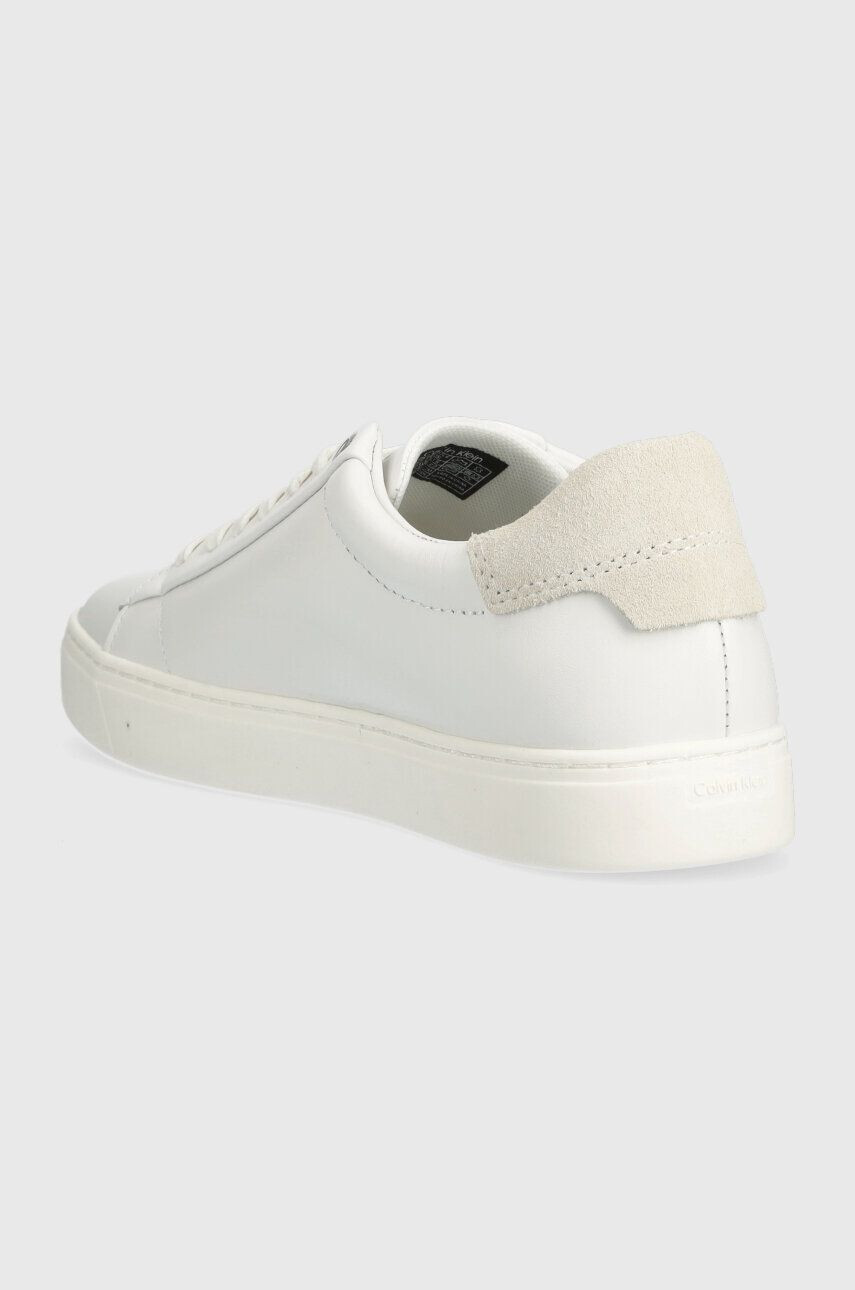 Calvin Klein Кожени маратонки CLEAN CUPSOLE LACE UP - HE в бяло HW0HW01415 - Pepit.bg