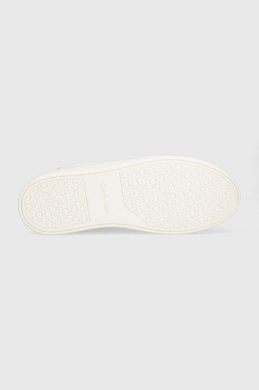 Calvin Klein Кожени маратонки CLEAN CUPSOLE LACE UP - HE в бяло HW0HW01415 - Pepit.bg