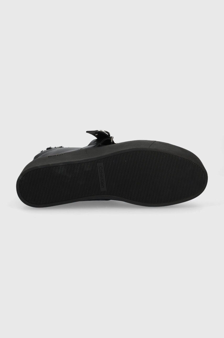 Calvin Klein Кожени маратонки Flatform Cup High Top Ck - Pepit.bg