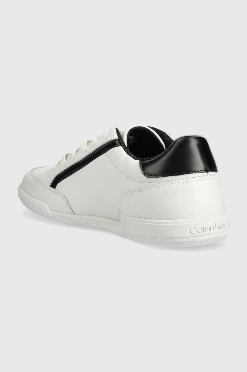 Calvin Klein Кожени маратонки Low Top Lace Up Lth в бежово - Pepit.bg