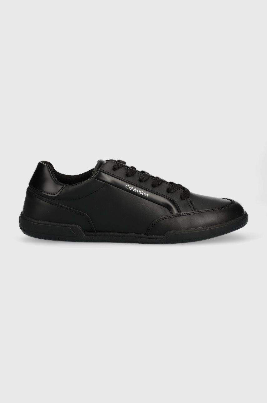 Calvin Klein Кожени маратонки LOW TOP LACE UP LTH в бяло HM0HM01055 - Pepit.bg