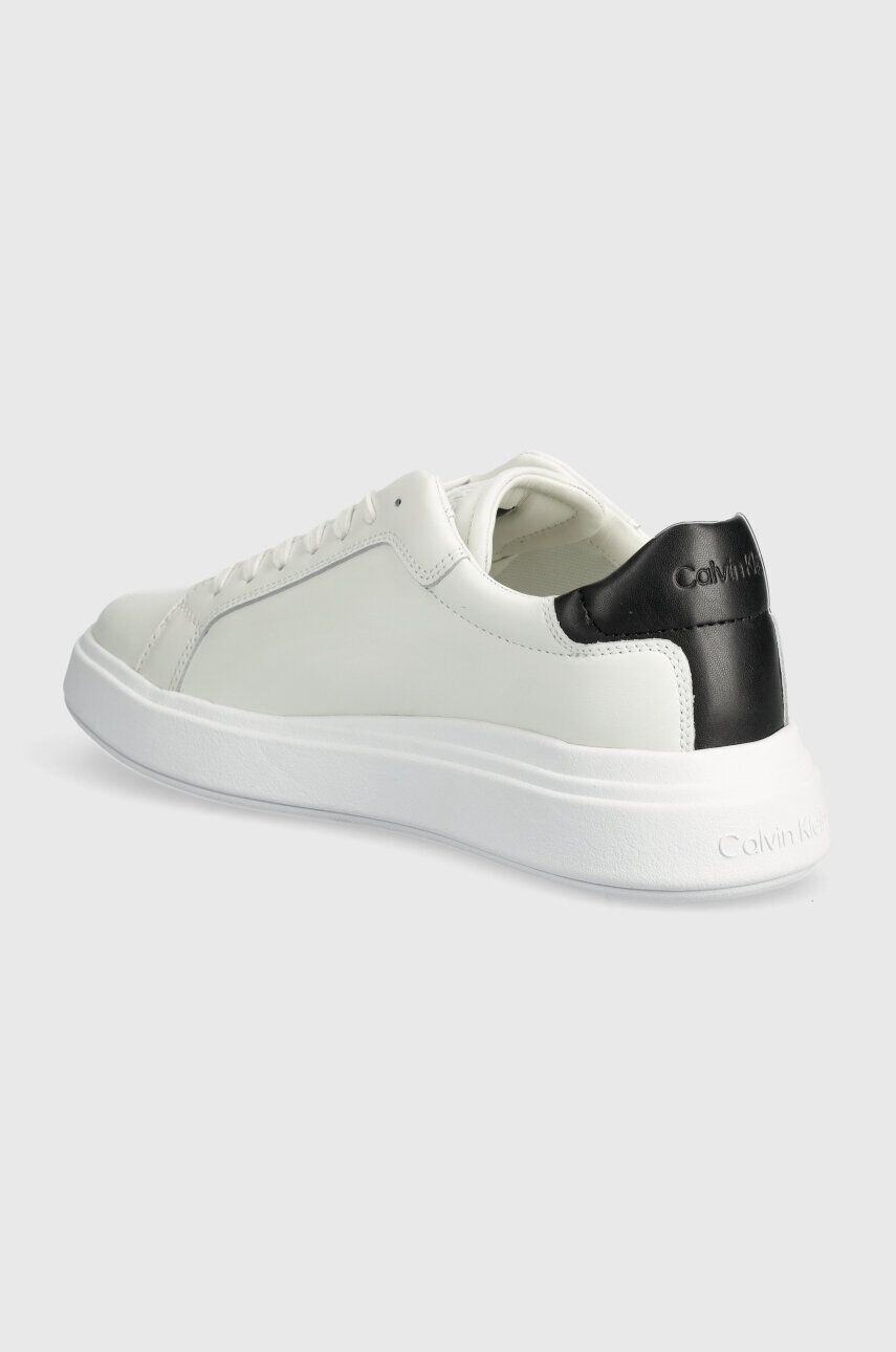 Calvin Klein Кожени маратонки LOW TOP LACE UP LTH в бяло HM0HM01016 - Pepit.bg