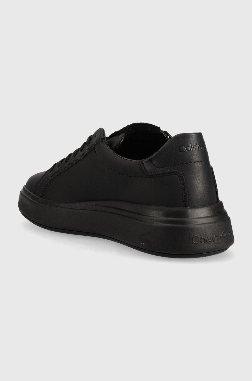 Calvin Klein Кожени маратонки Low Top Lace Up Zip - Pepit.bg