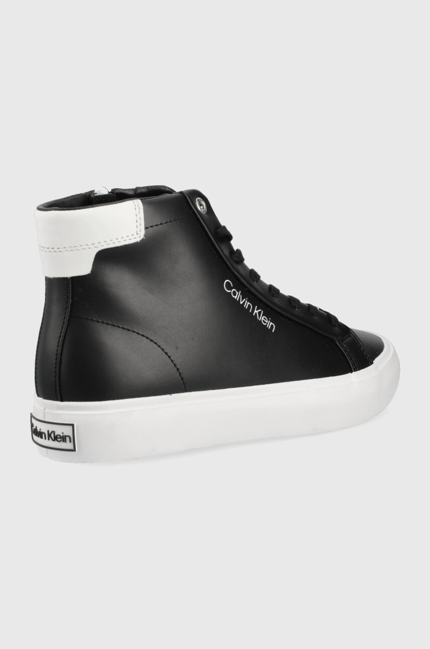 Calvin Klein Кожени обувки в черно - Pepit.bg