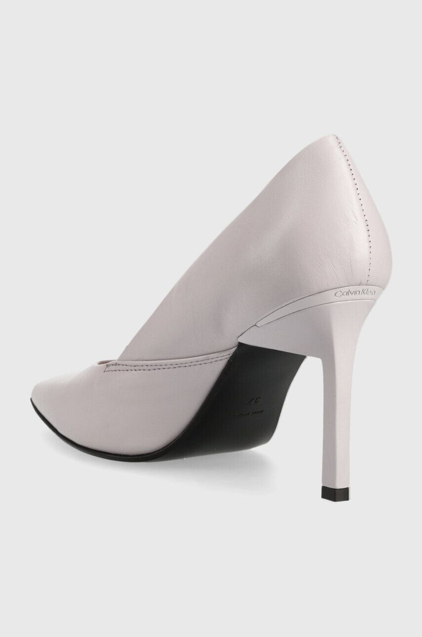 Calvin Klein Кожени обувки с висок ток GEO STILETTO PUMP 90 в лилаво HW0HW01769 - Pepit.bg