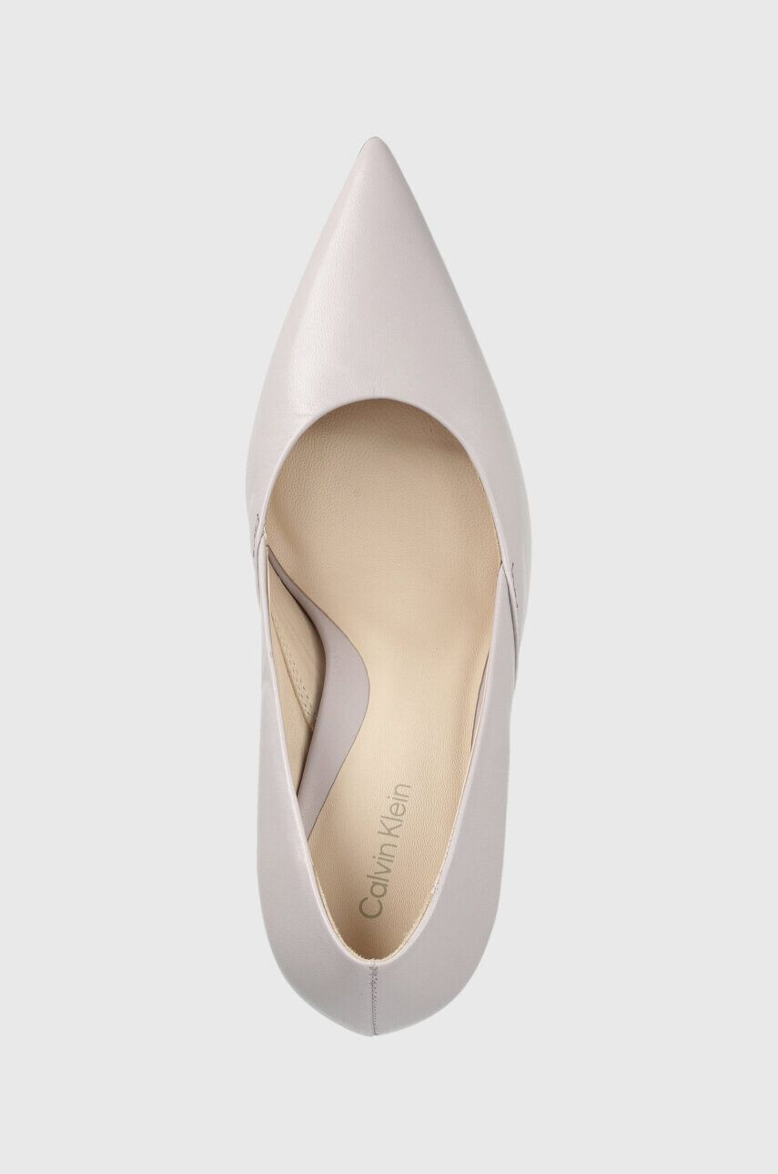 Calvin Klein Кожени обувки с висок ток GEO STILETTO PUMP 90 в лилаво HW0HW01769 - Pepit.bg