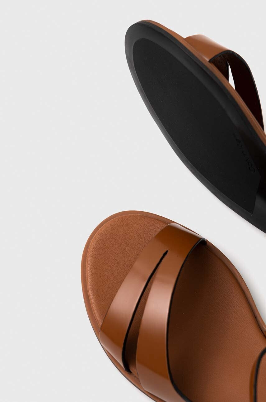Calvin Klein Кожени сандали ALMOND SANDAL - Pepit.bg