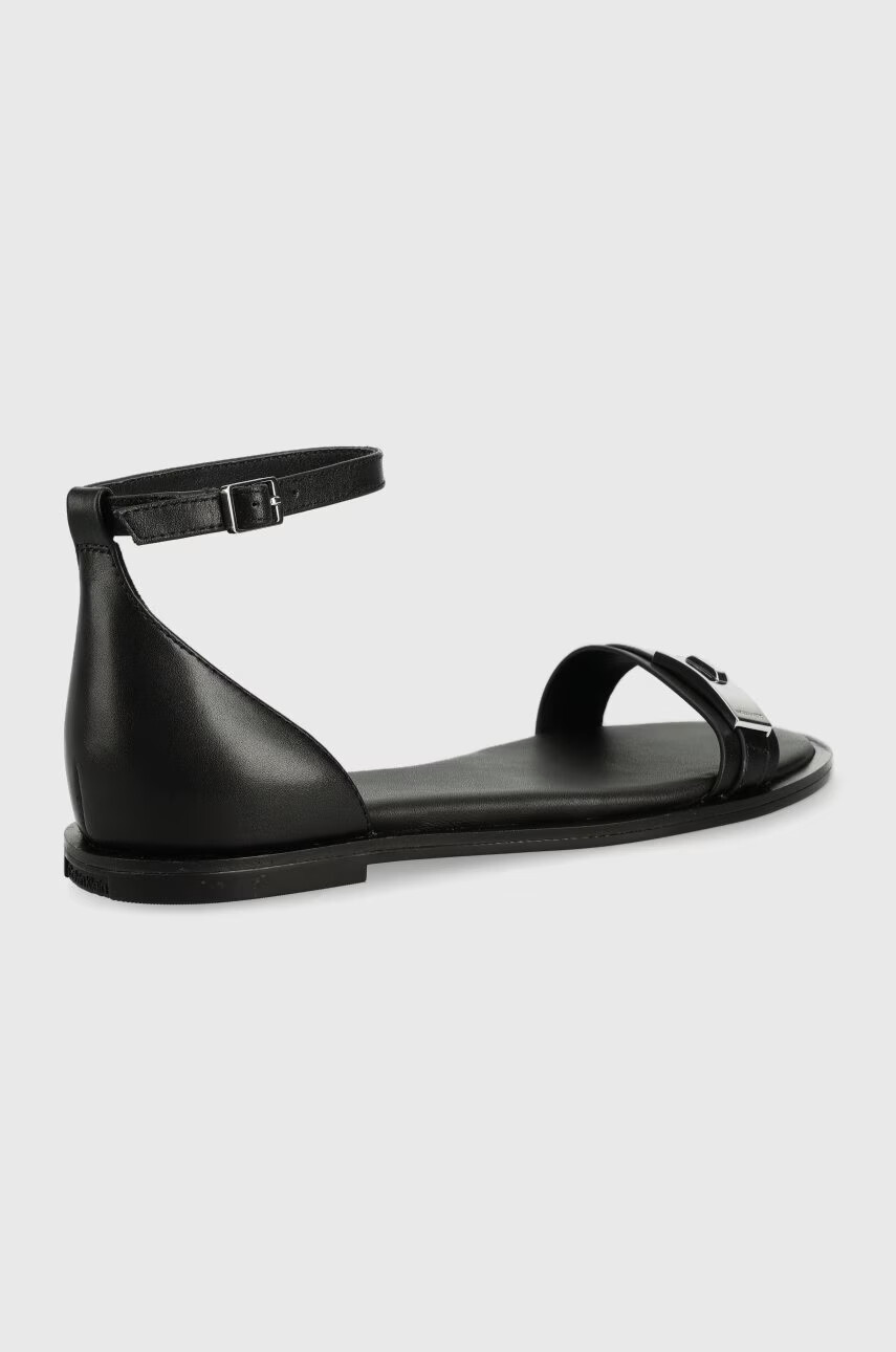 Calvin Klein Кожени сандали Barely There Flat - Pepit.bg