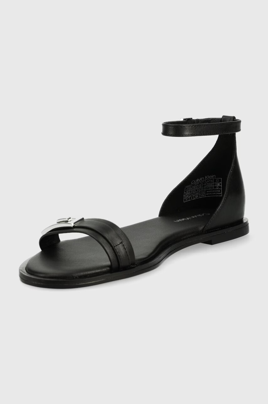 Calvin Klein Кожени сандали Barely There Flat - Pepit.bg