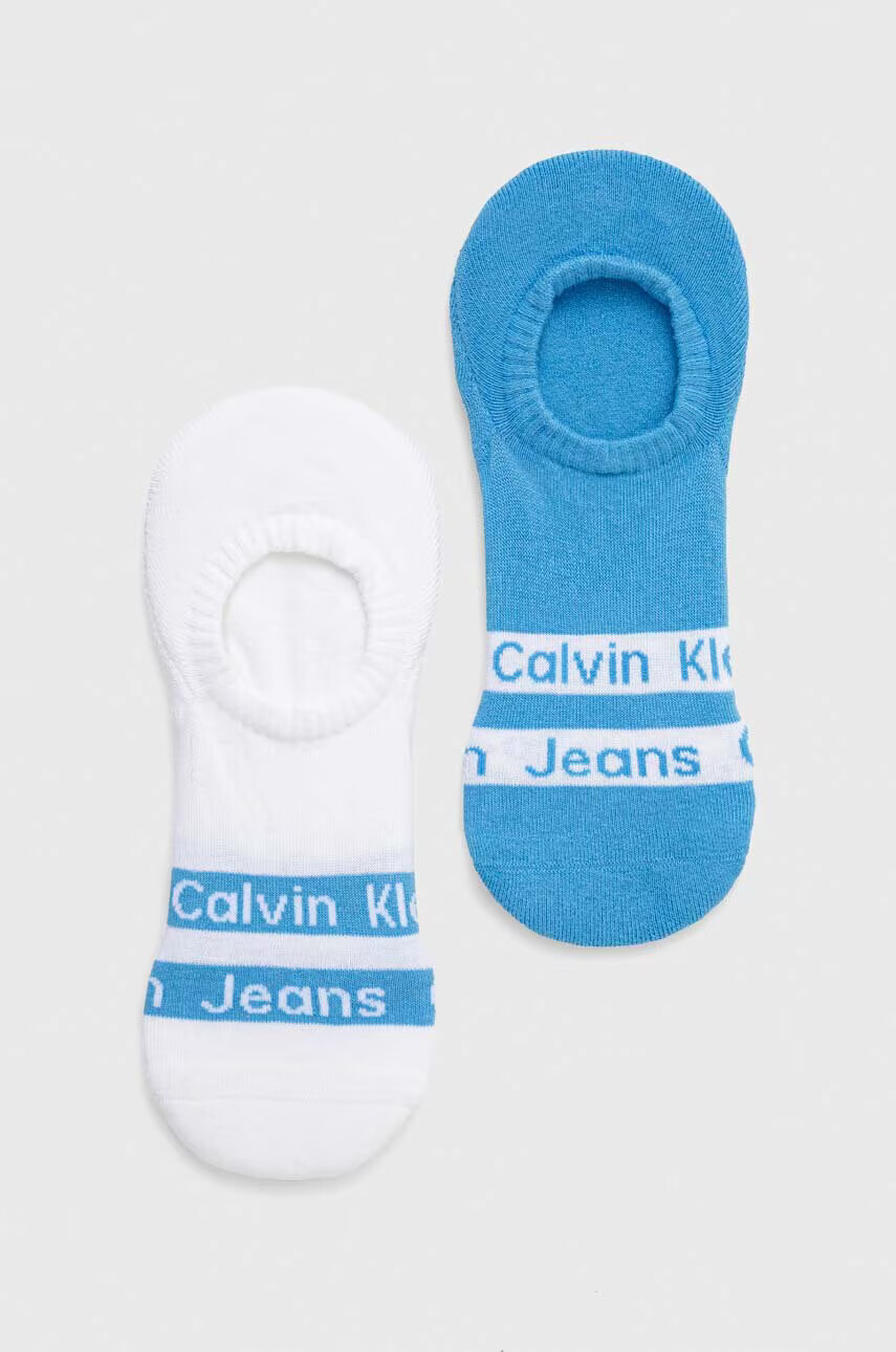 Calvin Klein Къси чорапи (2 броя) в синьо - Pepit.bg