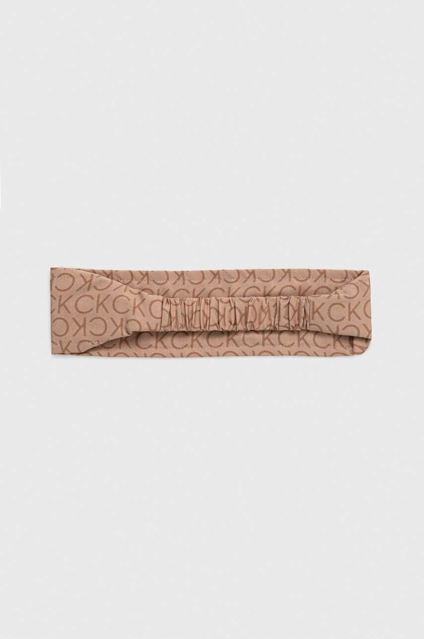 Calvin Klein Лента за глава в бежово - Pepit.bg