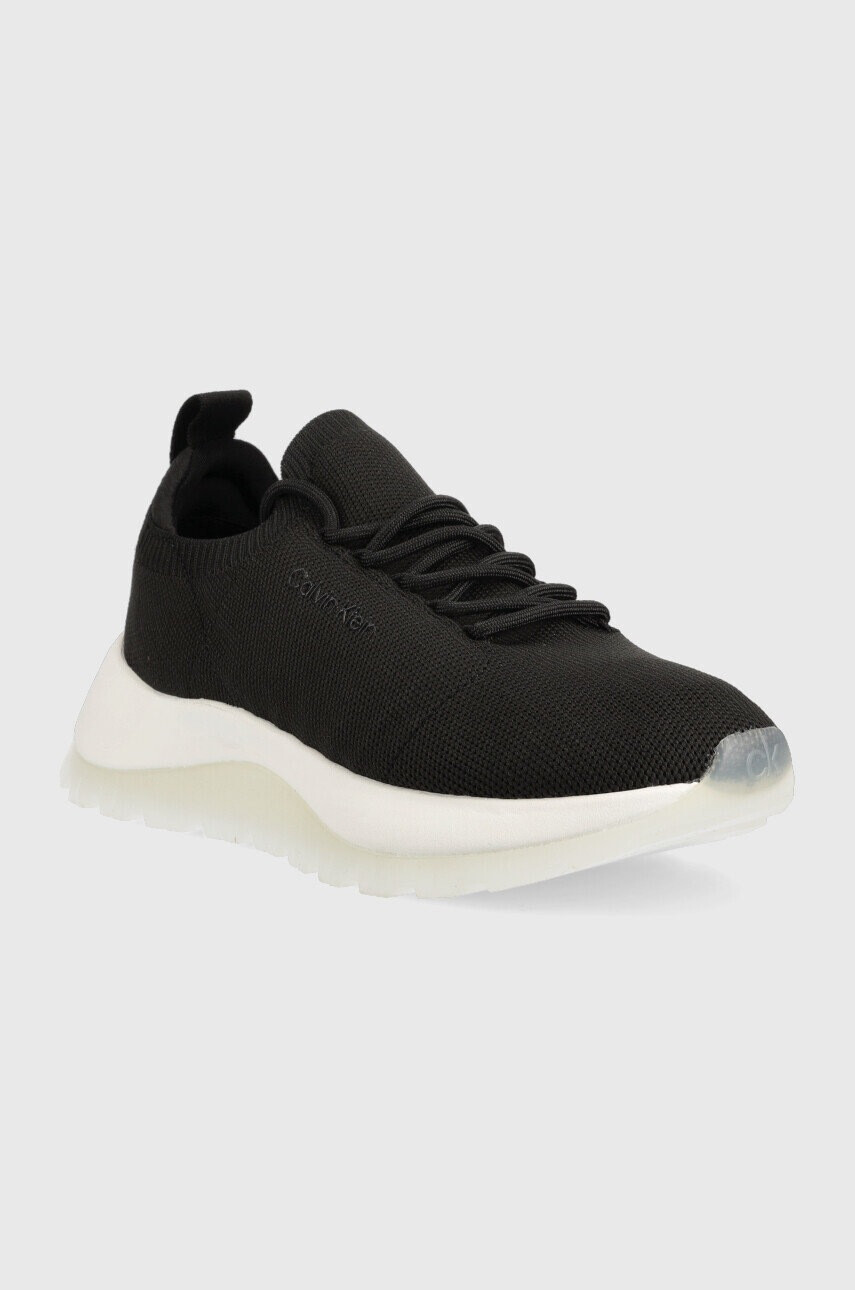 Calvin Klein Маратонки 2 Piece Sole Lace Up в черно - Pepit.bg