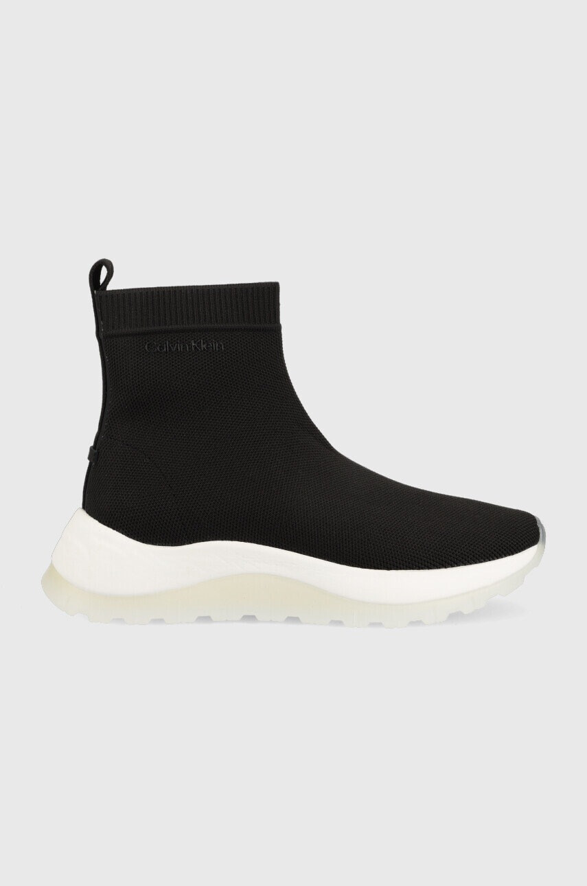 Calvin Klein Маратонки 2 Piece Sole Sock Boot в черно - Pepit.bg