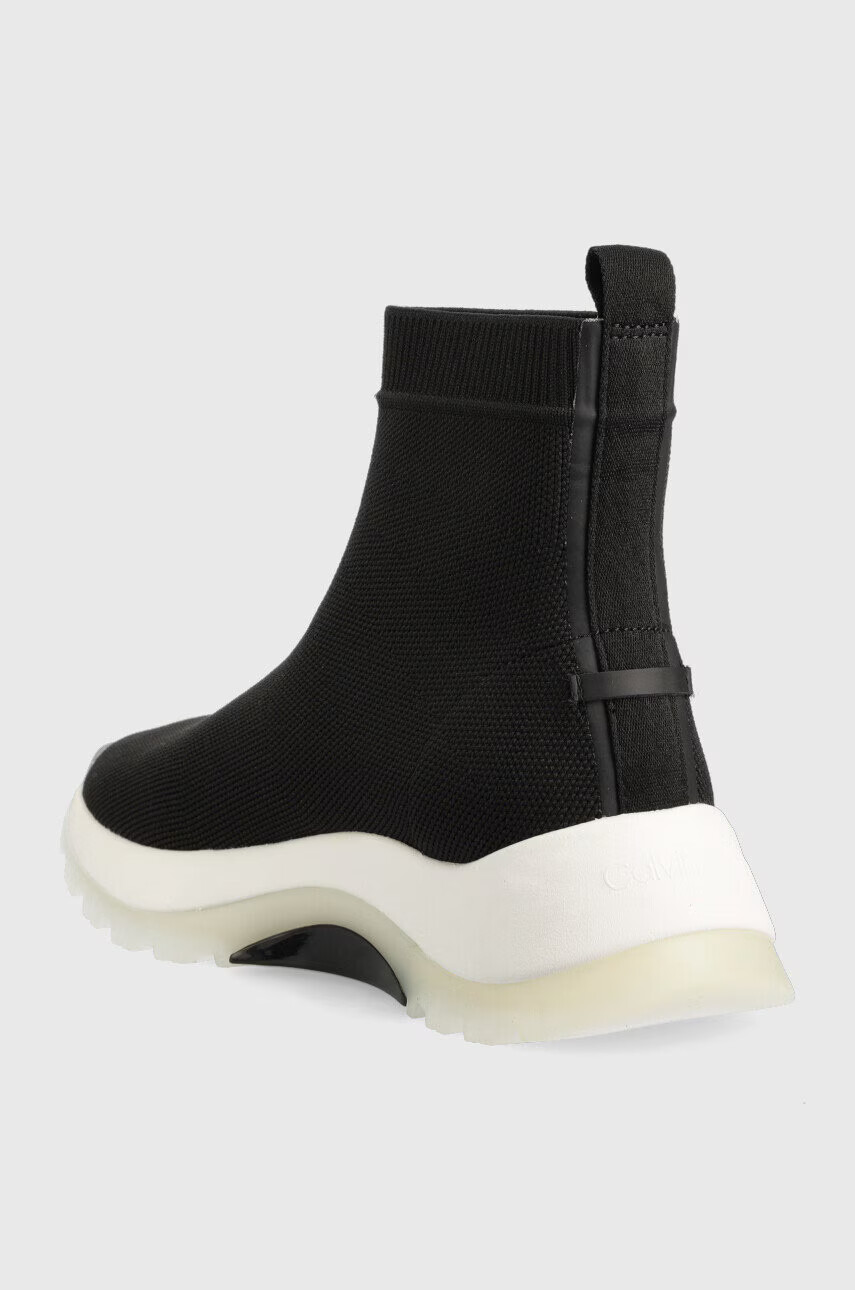Calvin Klein Маратонки 2 Piece Sole Sock Boot в черно - Pepit.bg