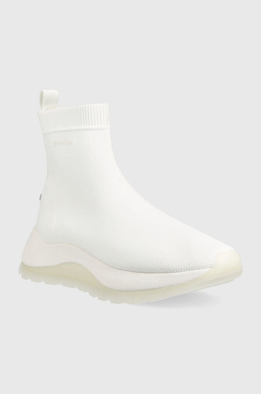 Calvin Klein Маратонки 2 Piece Sole Sock Boot в бяло - Pepit.bg