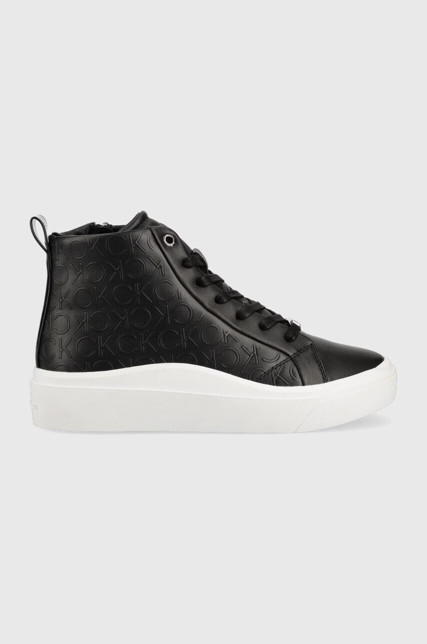 Calvin Klein Маратонки Cupsole Wave High Top в черно - Pepit.bg