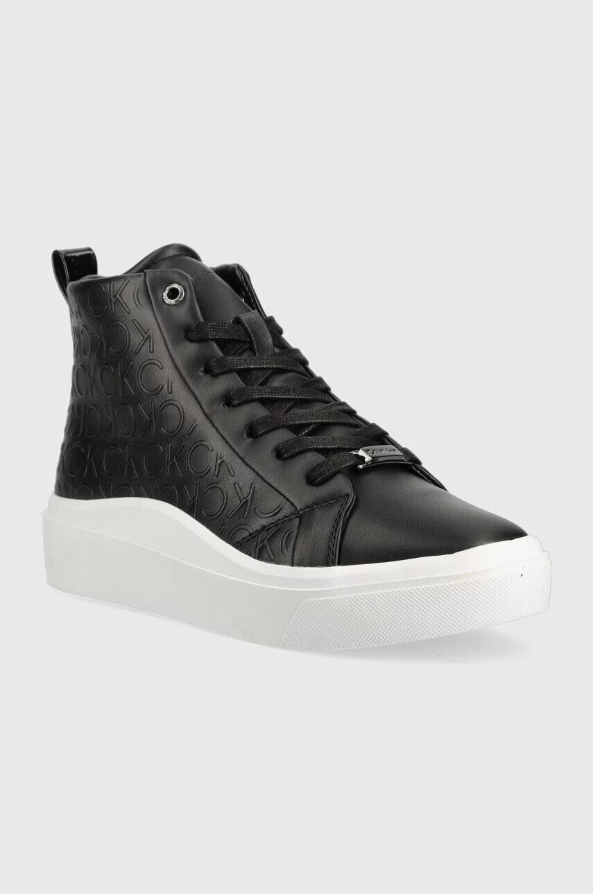 Calvin Klein Маратонки Cupsole Wave High Top в черно - Pepit.bg