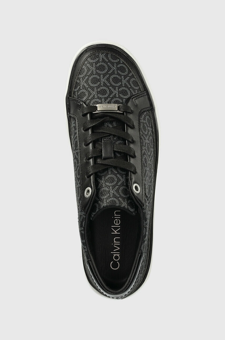 Calvin Klein Маратонки CUPSOLE FLATFORM LACE UP - MONO в черно HW0HW01420 - Pepit.bg