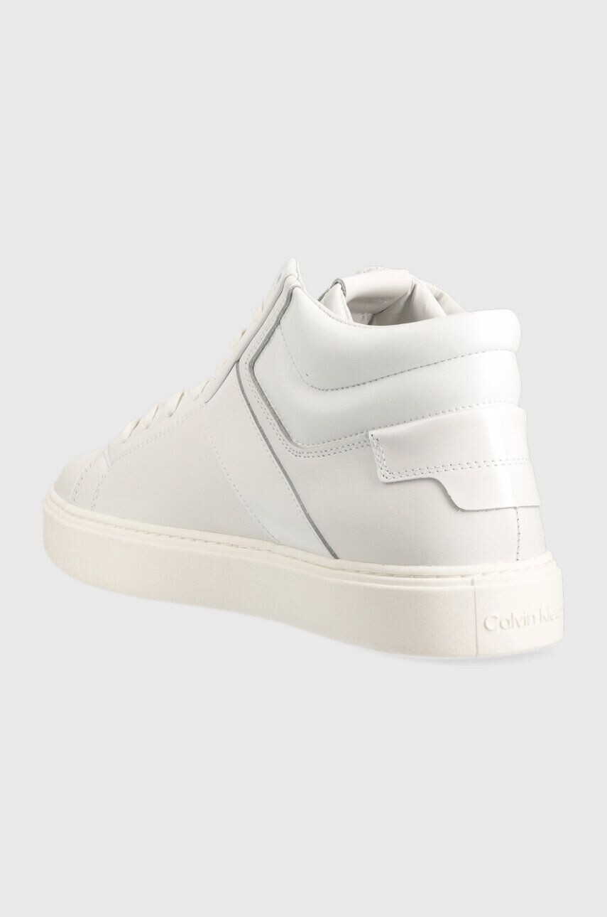 Calvin Klein Маратонки HIGH TOP LACE UP LTH в бяло HM0HM01057 - Pepit.bg