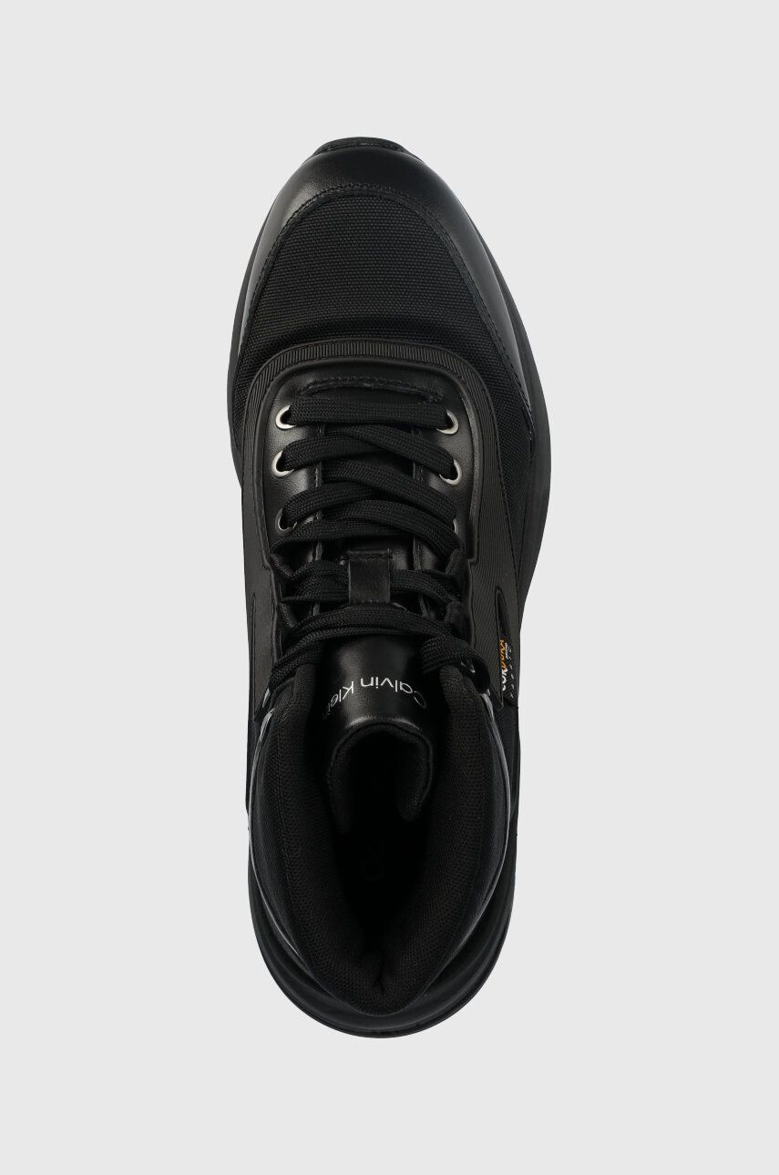 Calvin Klein Маратонки High Top Lace Up Mix в черно - Pepit.bg